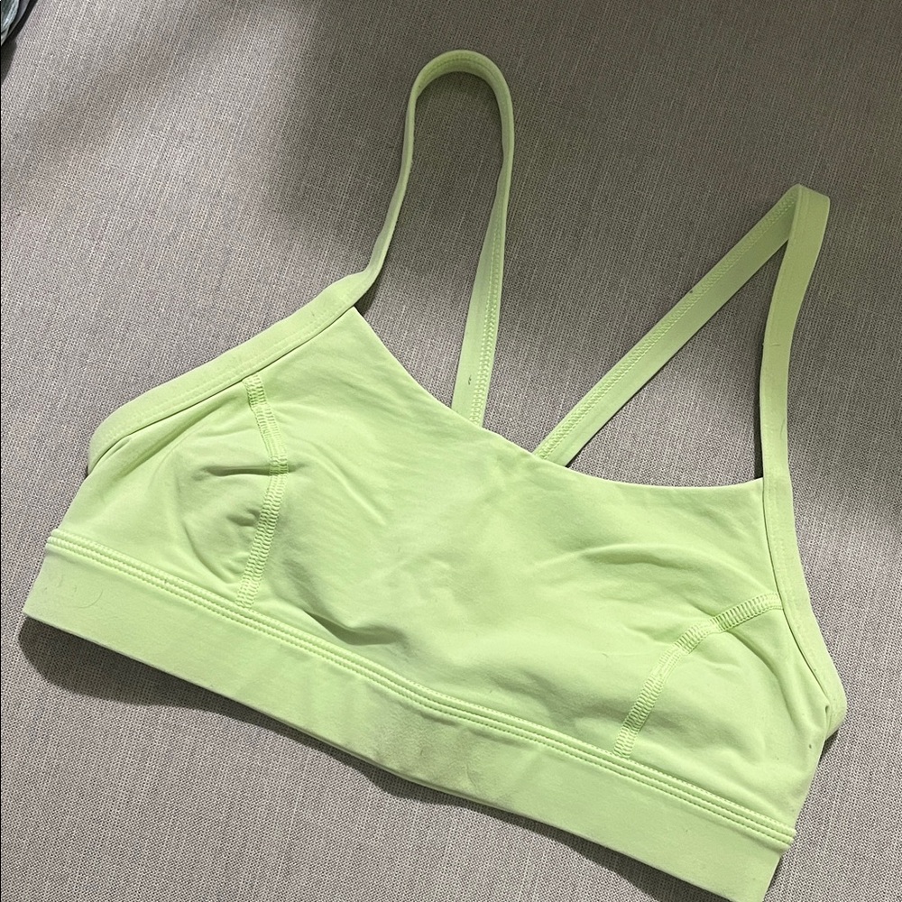 Lululemon Athletica Light Green Sports Bra
